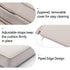 Ranu Extra Thick Outdoor Cushion Set – Beige Patio Chair Cushions | Outdoor Seat & Back Cushions | Weather-Resistant Outdoor Cushions | Kinwell Furniture